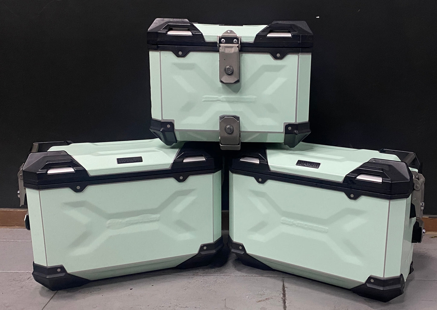 SW MOTECH TRAX ADV 45 Lt. Side cases and 38 Lt. Top case