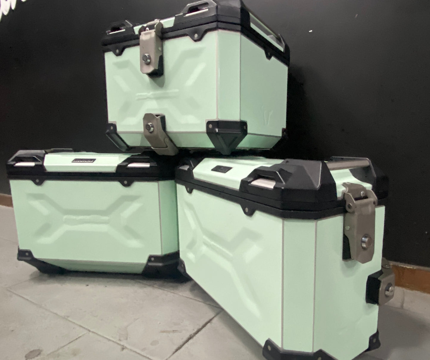 SW MOTECH TRAX ADV 45 Lt. Side cases and 38 Lt. Top case