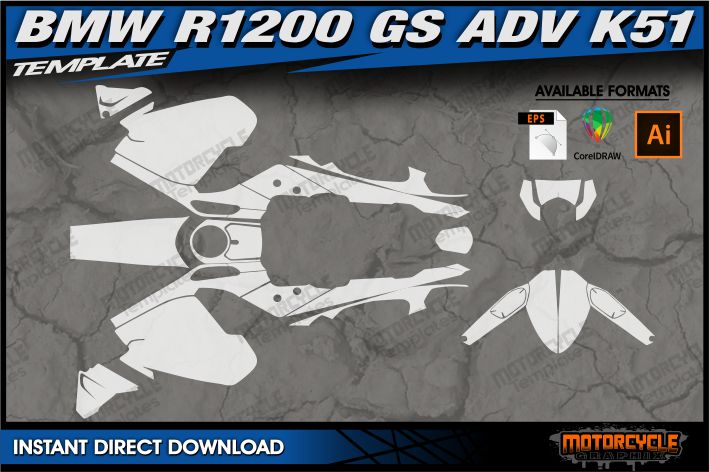 BMW R1200 GS ADV K51 – MOTORCYCLE TEMPLATES