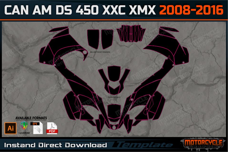 CAN AM DS 450 XXC XMX 2008-2016