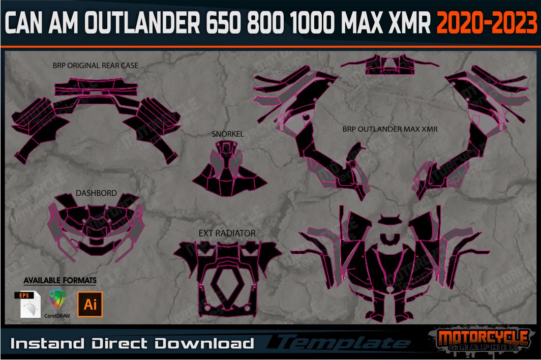 CAN AM BRP OUTLANDER 650 800 1000 MAX XMR 2020-2023