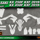 KAWASAKI KXF 250 2019-2024 KXF 450 2019-2023