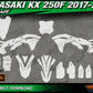 KAWASAKI KXF 250 KX 250F 2017-2020