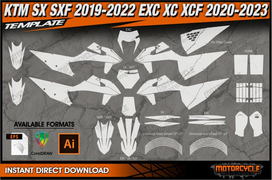 KTM SX SXF 2019-2022 EXC XC XCF 2020-2023 all models