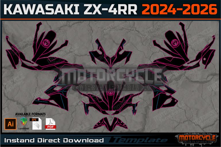 KAWASAKI ZX-4RR 2024-2026 – MOTORCYCLE TEMPLATES