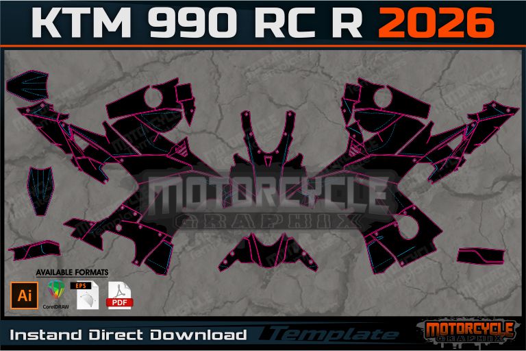 KTM 990 RC R 2026 – MOTORCYCLE TEMPLATES