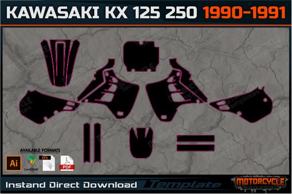 KAWASAKI KX 125 250 1990-1991