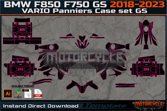 BMW F850 F750 GS 2018-2023+BMW VARIO Panniers Case set GS