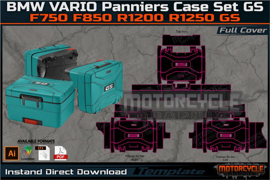 BMW VARIO Panniers Case set GS F750 F850 R1200 R1250 GS Full kit