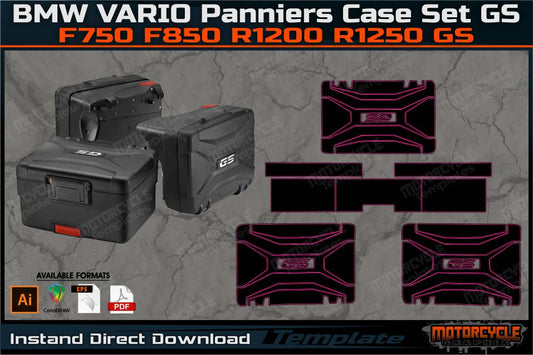 BMW VARIO Panniers Case set GS F750 F850 R1200 R1250 GS