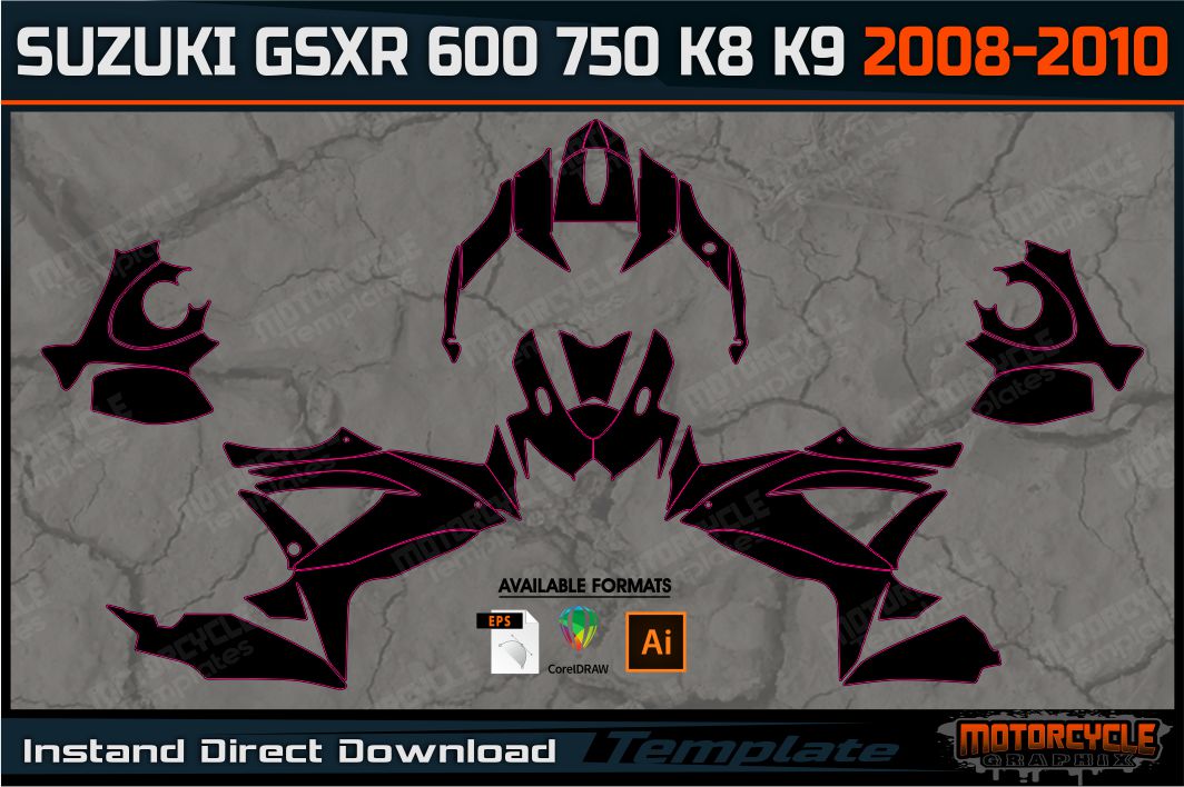 SUZUKI GSX R 600 750 GSXR K8 K9 2008-2010