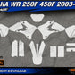 YAMAHA WR 250F 450F 2003-2004