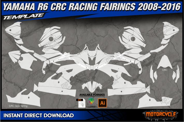 YAMAHA R6 CRC RACING FAIRINGS 2008-2016