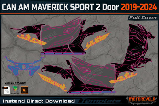 CAN AM MAVERICK SPORT 2 door DPS_X MR_X RC_X XC 2019-2024