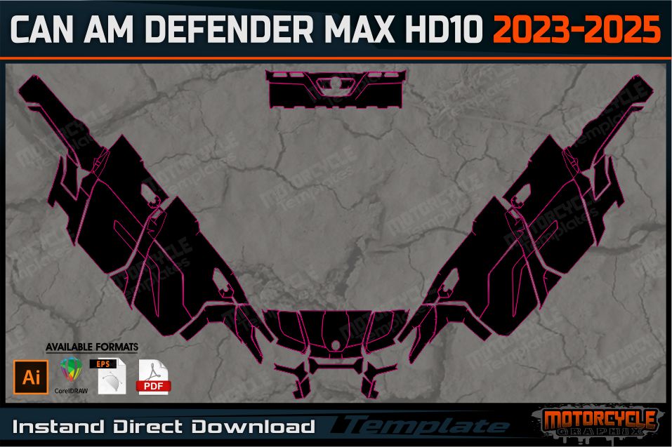 CAN AM DEFENDER MAX HD10 2023-2025 with half doors
