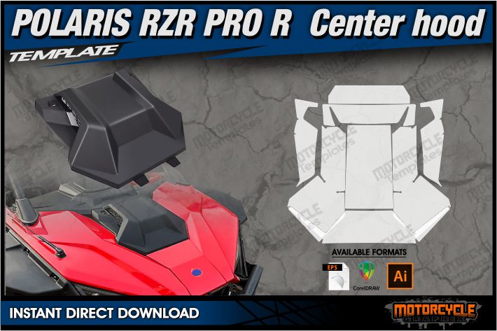 POLARIS RZR PRO R Mittelhaube 2022-2024