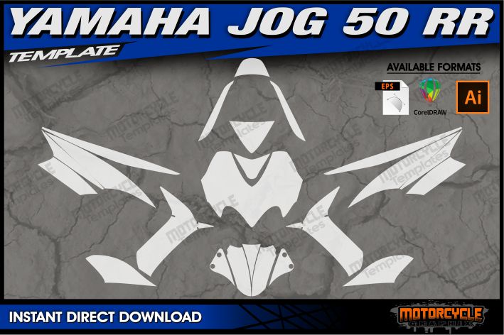 YAMAHA JOG 50 RR – MOTORCYCLE TEMPLATES