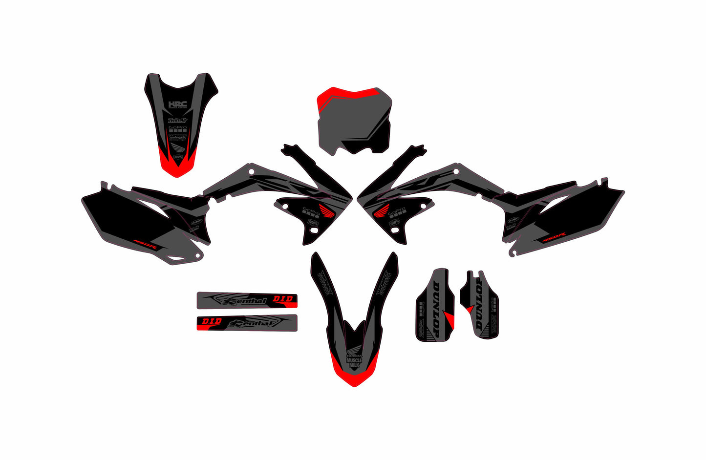 HONDA CRF 450 2009-2012 VECTOR GRAPHICS