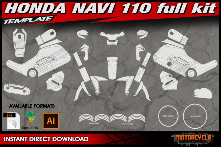 Komplettset HONDA NAVI 110