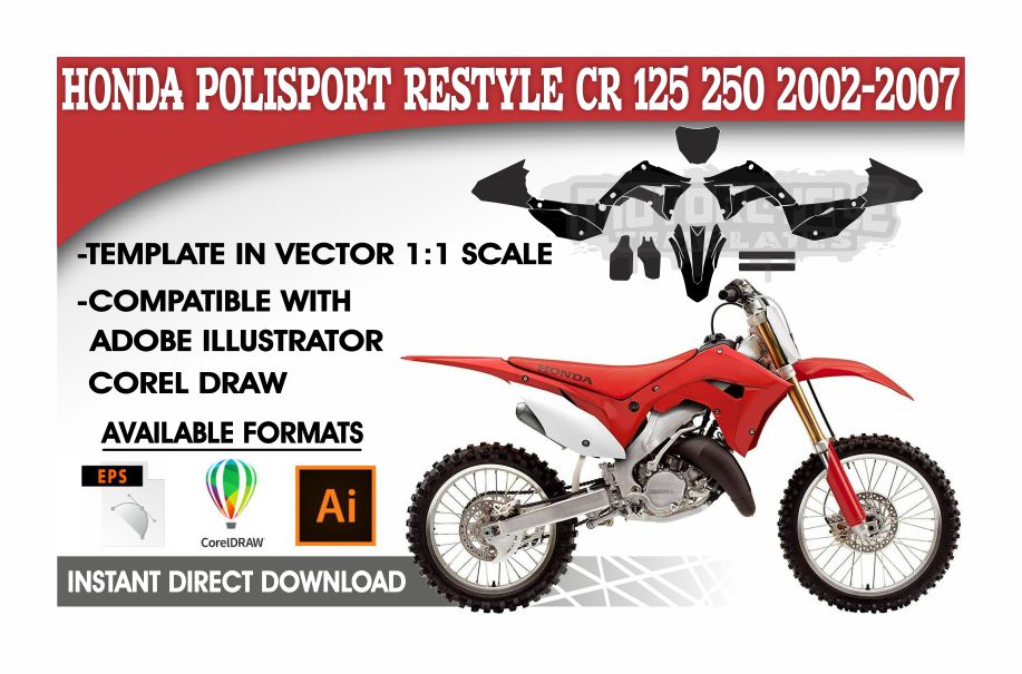 HONDA POLISPORT RESTYLE CR 125 CR 250 2002-2007