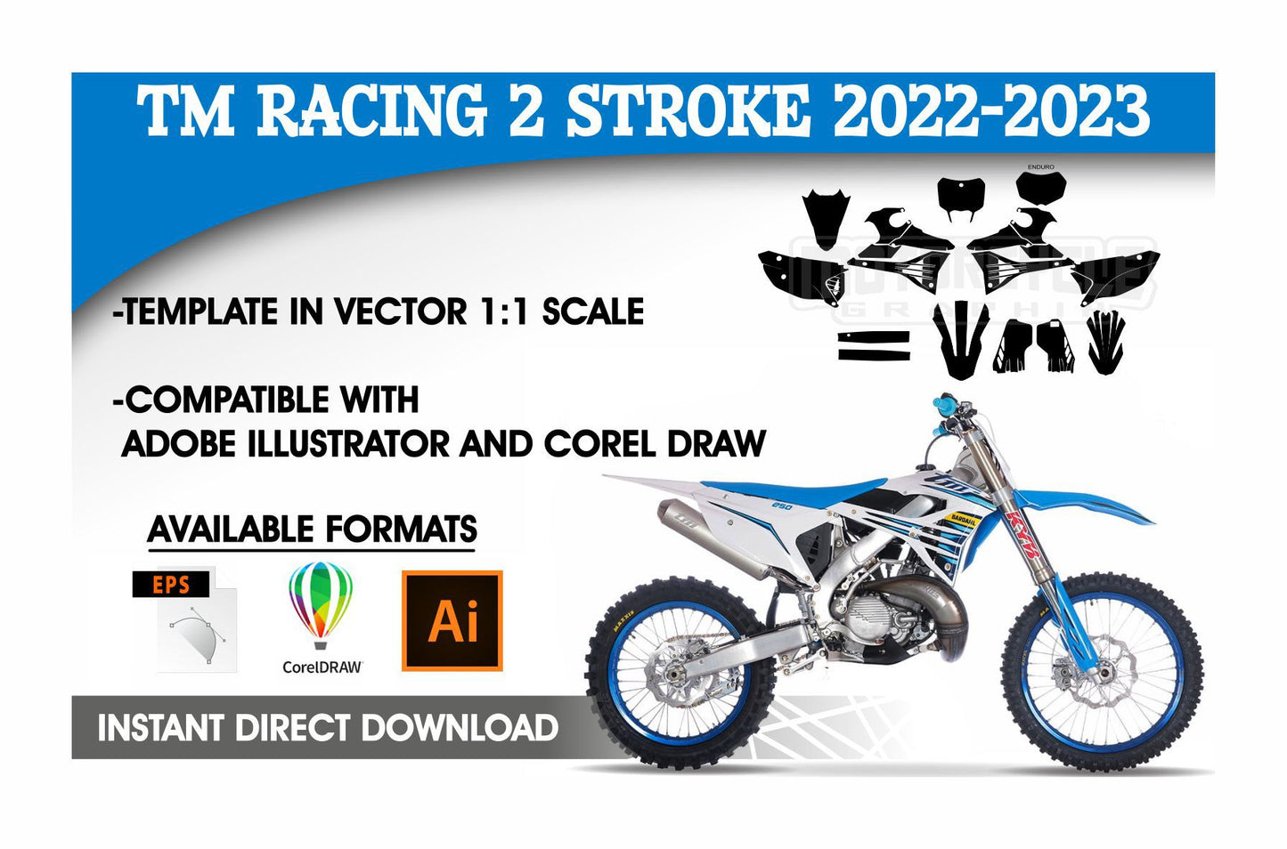 TM RACING MX ENDURO 125 144 250 300 2 STROKE 2022-2023