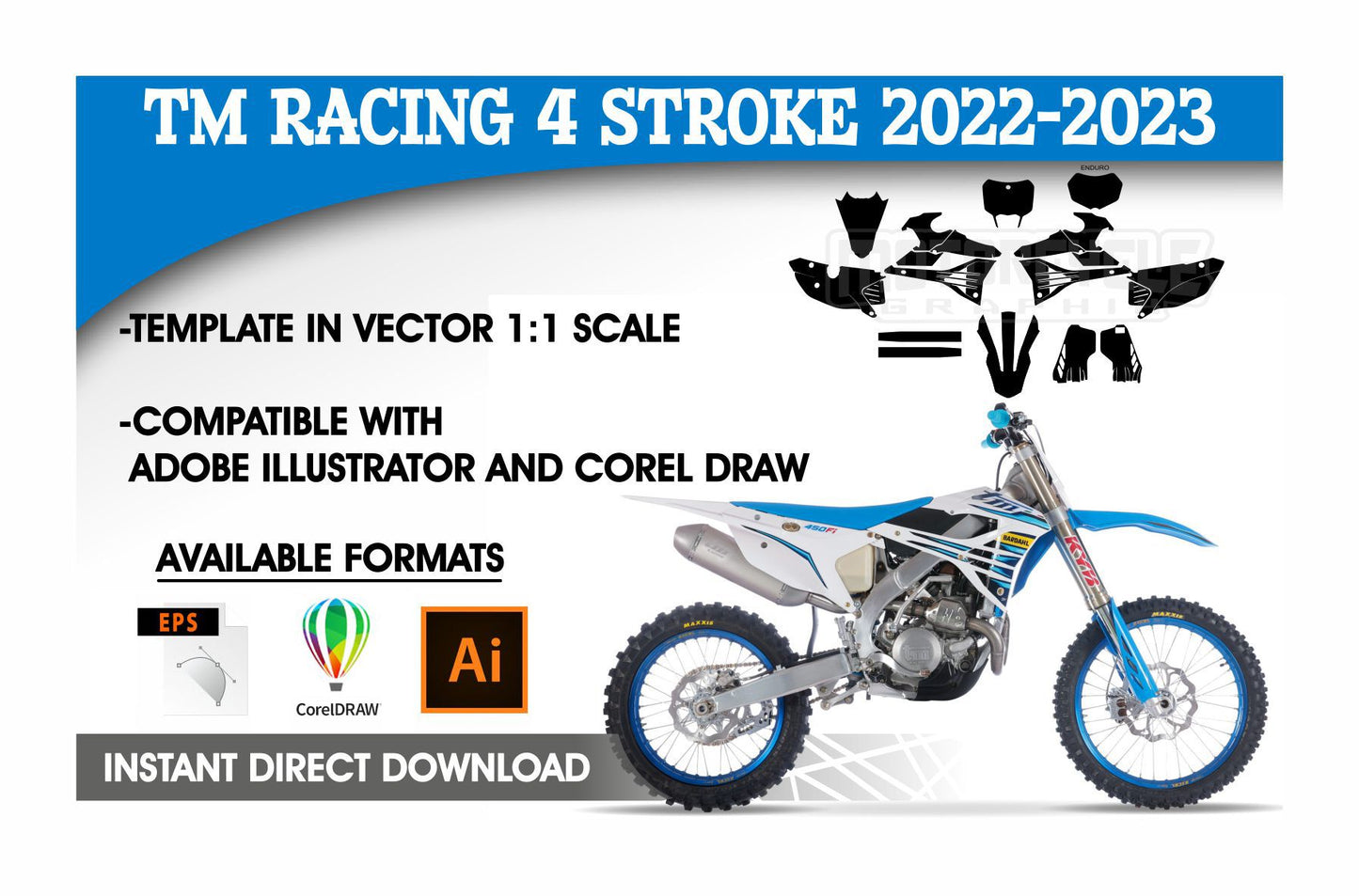 TM RACING MX ENDURO 250 300 450 530 4 STROKE 2022-2024
