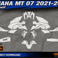 YAMAHA MT 07 MT07 2021-2023