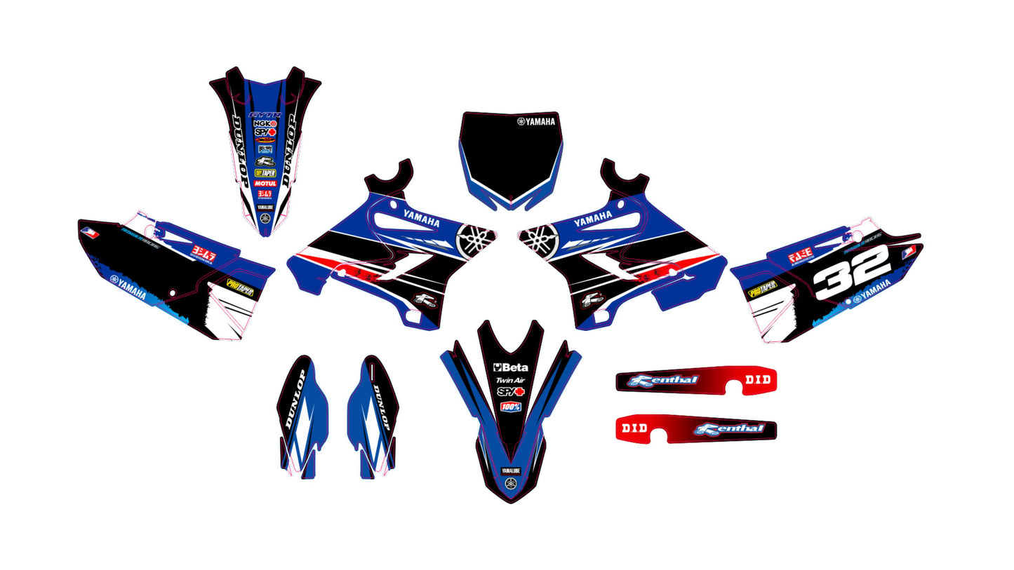 YAMAHA YZ 125 250 2015-2021 VECTOR GRAPHICS