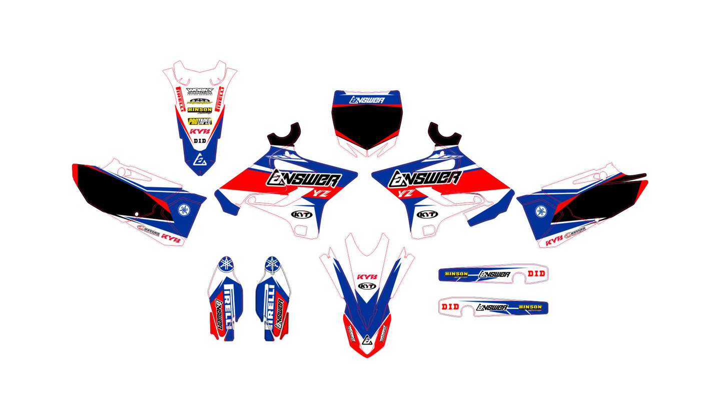 YAMAHA YZ 125 250 2015-2021 VECTOR GRAPHICS