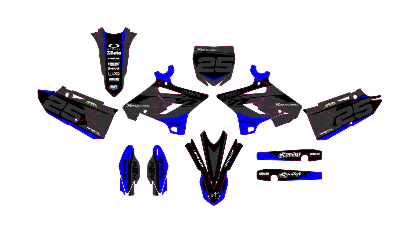 YAMAHA YZ 125 250 2015-2021 VECTOR GRAPHICS