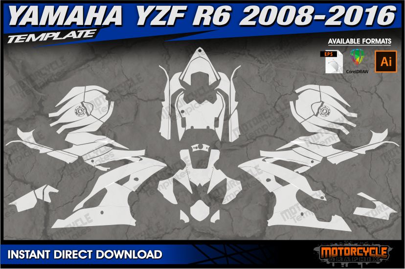 Motorcycle Poster Yamaha YZF-R6 Cobra | 2003-2008