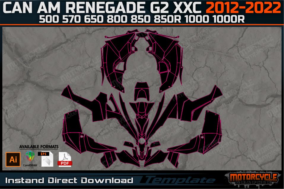 CAN AM RENEGADE G2 XXC 500 570 650 800 850 850R 1000 1000R 2012-2022