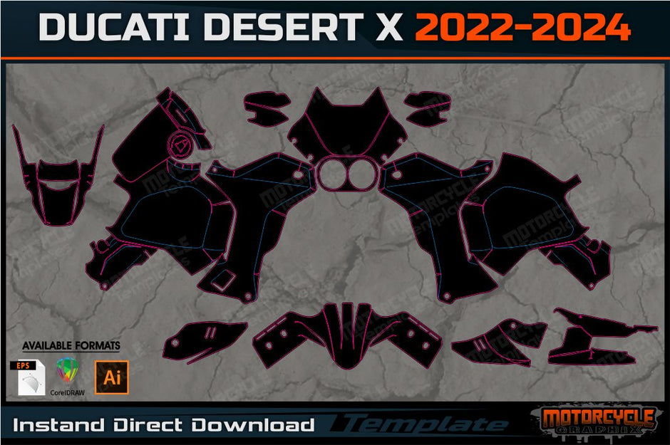 DUCATI – MOTORCYCLE TEMPLATES