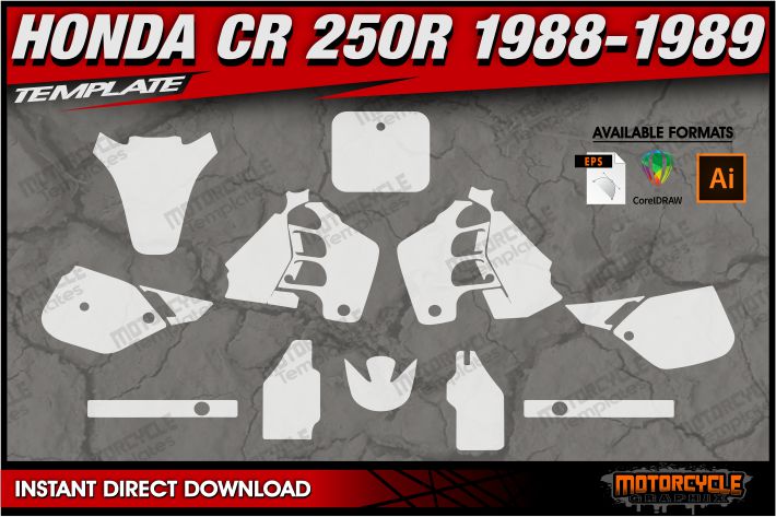 5-Piece Transmission Gearbox Bearing Kit – Honda CR250R (1988–1991)