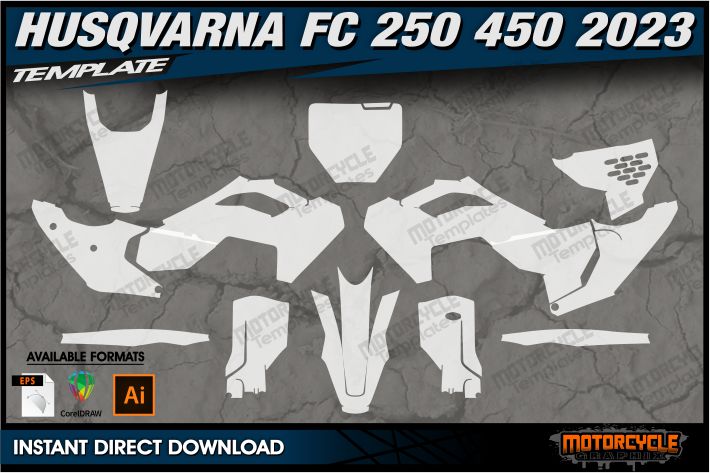 HUSQVARNA FC 250 450 2023 MOTORCYCLE TEMPLATES husqvarna-fc-250-450-2023-motorcycle-templates
