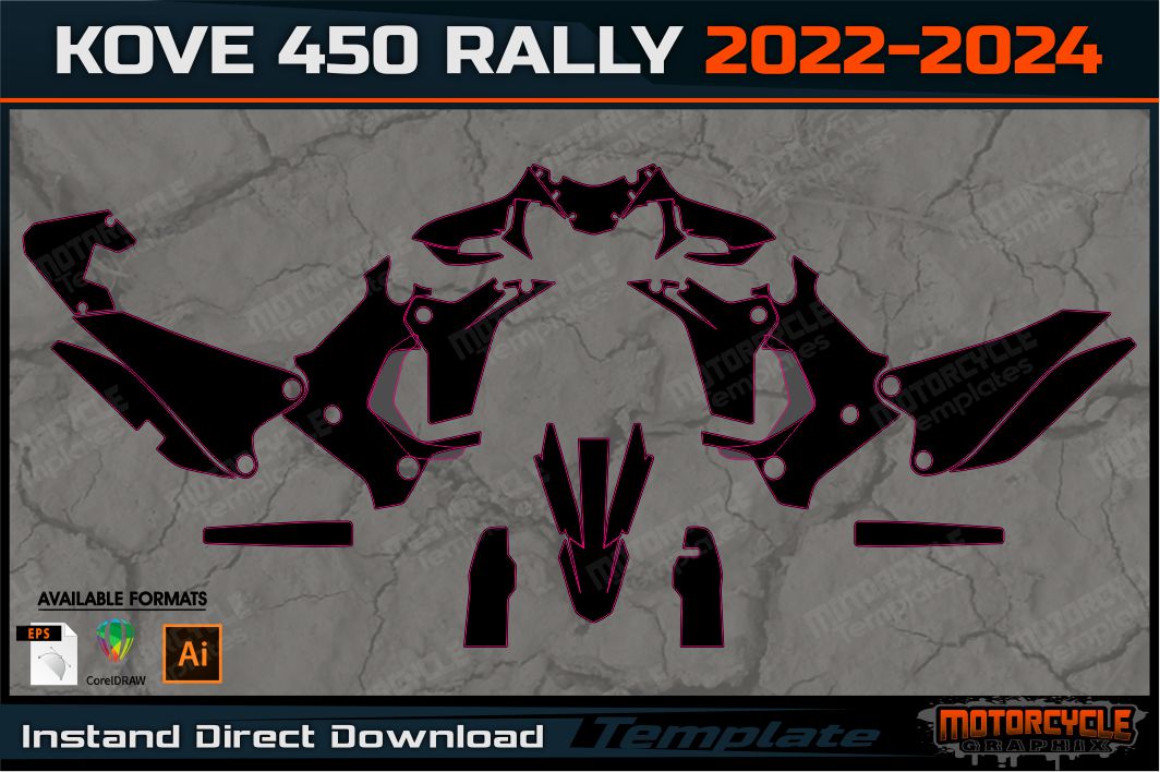 Lg Rally Template KOVE 450 RALLY 2022-2024 – MOTORCYCLE TEMPLATES