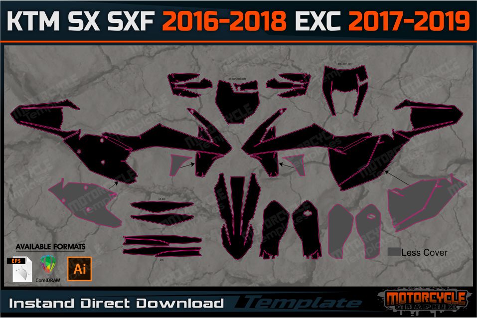 KTM SX SXF 2016-2018 EXC 2017-2019