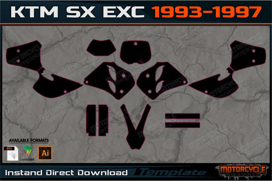 KTM SX EXC 1993-1997 all models