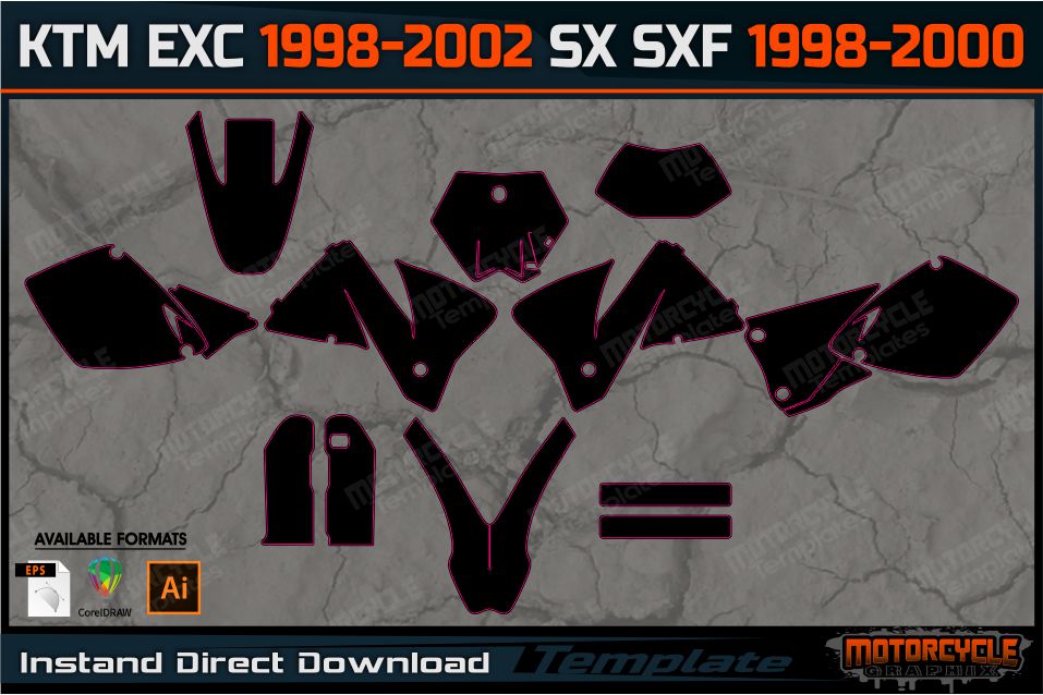 KTM EXC 1998-2002 SX SXF 1998-2000