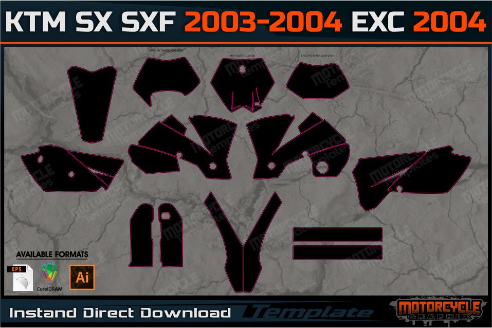 KTM SX SXF 2003-2004 EXC 2004