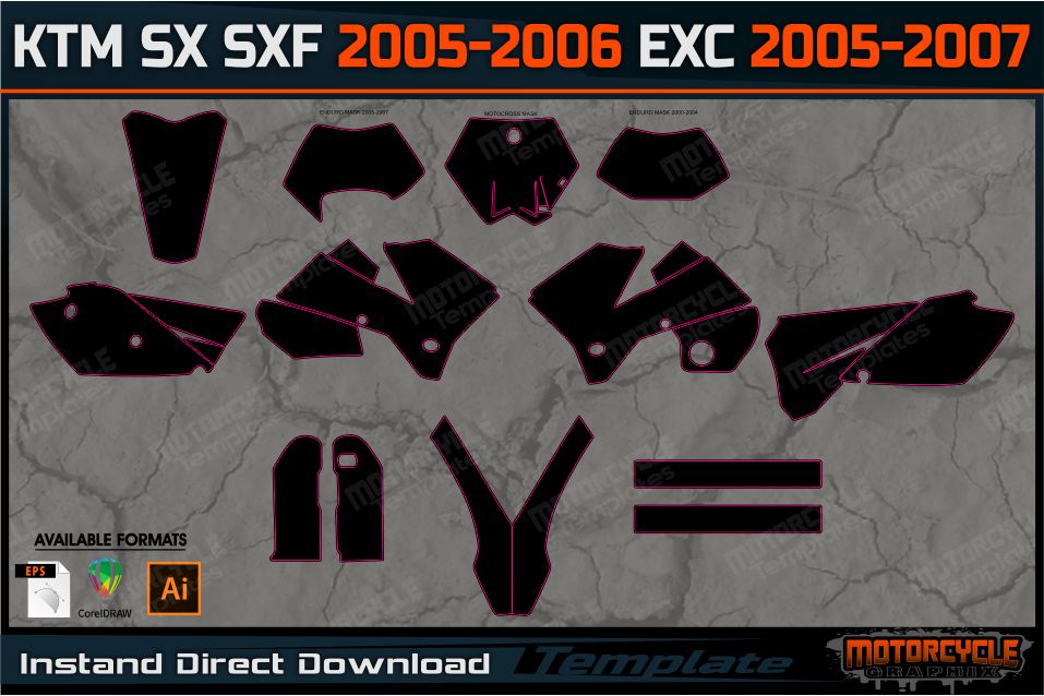 KTM SX SXF 2005-2006 EXC 2005-2007