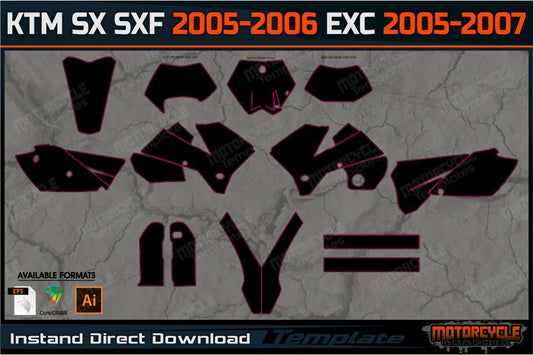 KTM SX SXF 2005-2006 EXC 2005-2007