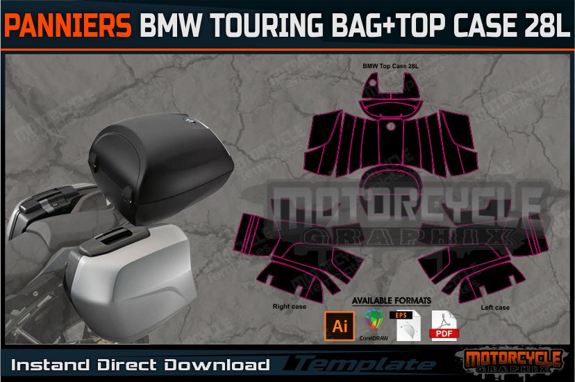 PANNIERS BMW TOURING BAG+TOP CASE 28L