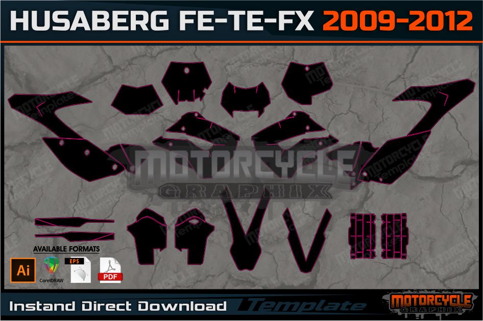 HUSABERG FE 390 450 570-TE 250 300-FX 450-FS 570 2009-2012