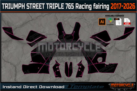 TRIUMPH STREET TRIPLE 765 RS Racing fairing 2017-2026