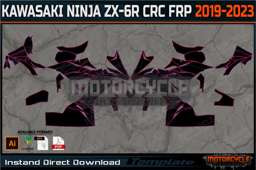 KAWASAKI NINJA ZX-6R CRC FRP 2019-2023