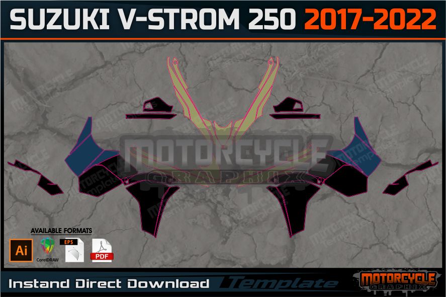 SUZUKI V-STROM 650 – MOTORCYCLE TEMPLATES