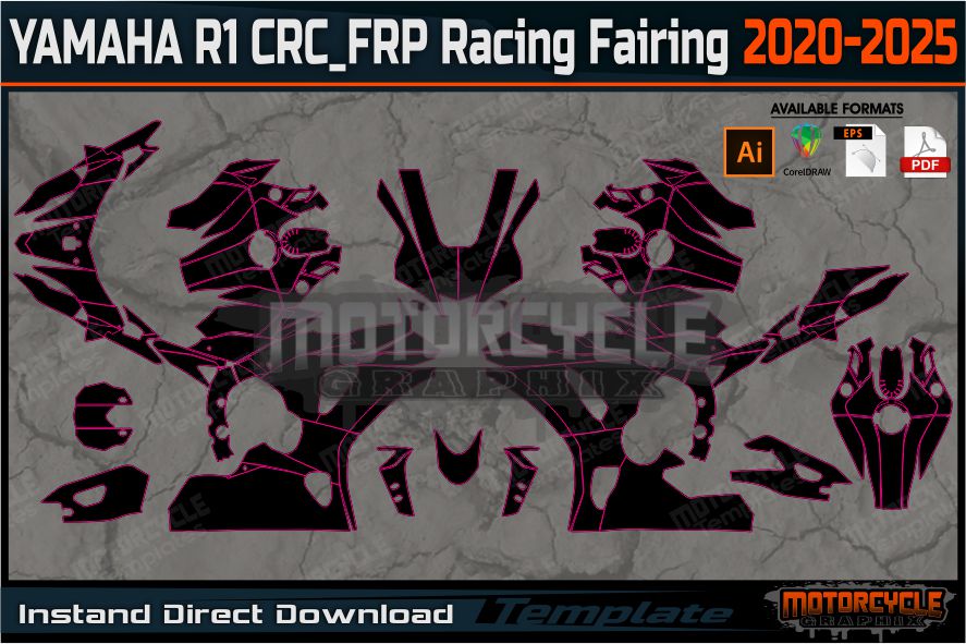 YAMAHA R1 CRC_FRP RACING FAIRINGS 2020-2025