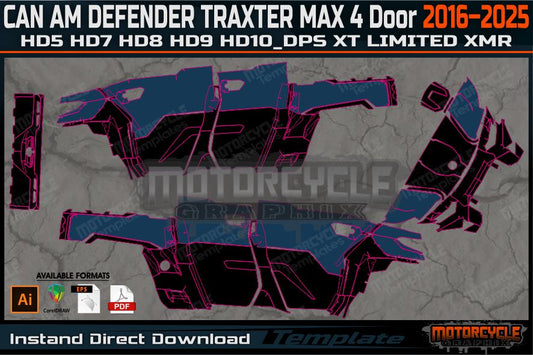 CAN AM DEFENDER_TRAXTER MAX HD10_DPS XT XMR 4 Door 2016–2025