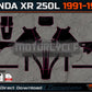 HONDA XR 250L 1991-1996